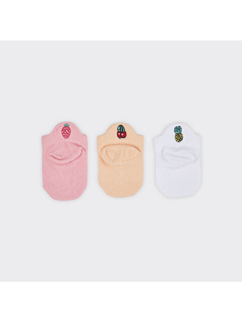 Panço Kız Bebek Nakışlı Soket Çorap Seti - S000509199-23173