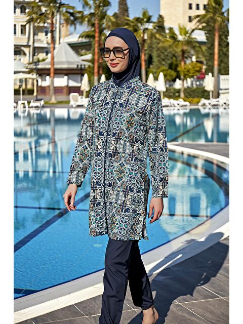 Remsa Mayo Paraşüt Tam Kapalı Tesettür Mayo R122 İznik - S000222844-21164