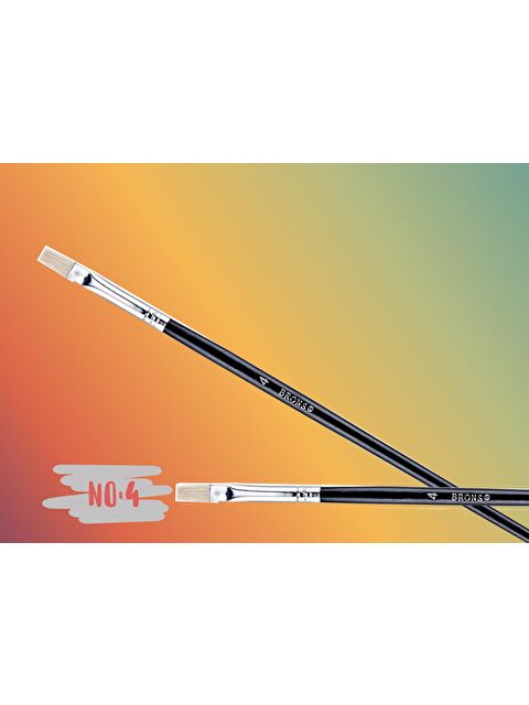 Brons 258 Yağlı Boya Fırçası NO:4  (BR-512) - S000266886-27074