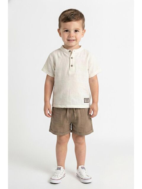 Miababy Müslin Bis.Yaka Şortlu Takım - S000495567-19413