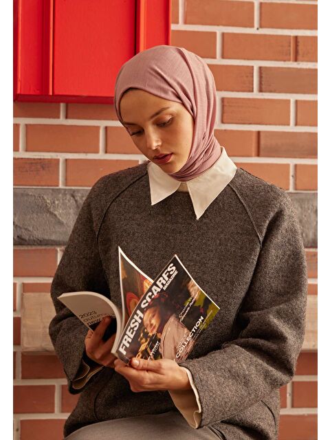 Fresh Scarfs Cozy Pamuk Şal Gül Pembe - S000420393-20024