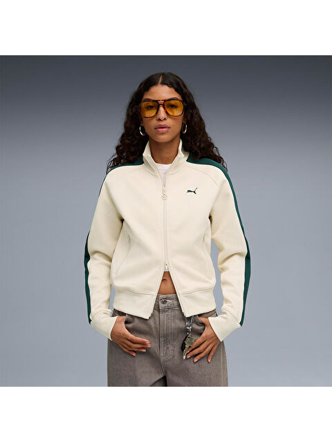 Puma T7 Always On Track Kadın Ekru Dik Yaka Ceket - S000480900-19965