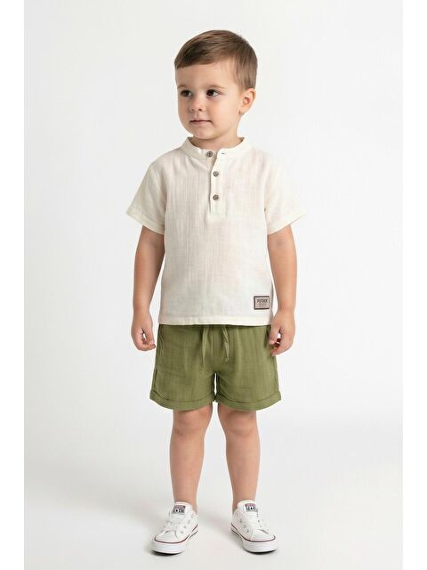 Miababy Müslin Bis.Yaka Şortlu Takım - S000495567-18194