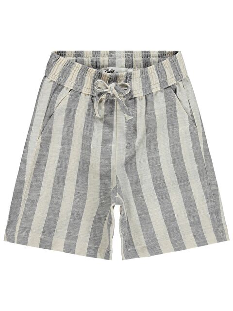 Civil Boys Kendinden Çizgili 2-5 Yaş Kapri - Gri