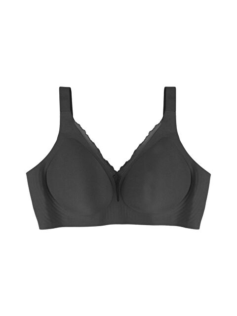 Koza İç Giyim Kadın Büyük Beden (Battal) Dikişsiz Tül Detaylı Lazer Sütyen - S000504414-19351