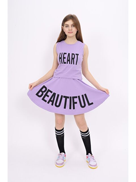 Toontoykids Kız Çocuk Baskılı Etekli Takım - S000359695-19999