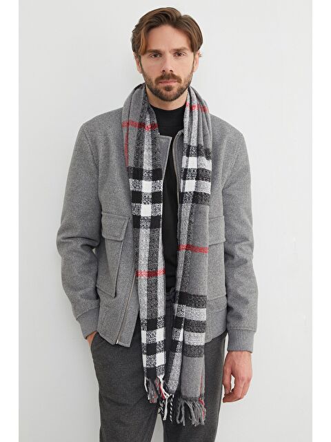 Fullamoda Desenli Yumuşak Dokulu Atkı - S000461014-20600