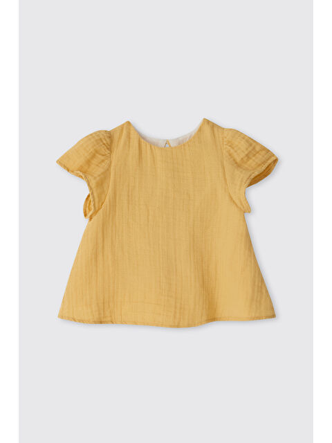 Panço Kız Bebek Sarı Müslin Bluz - S000524320-20072