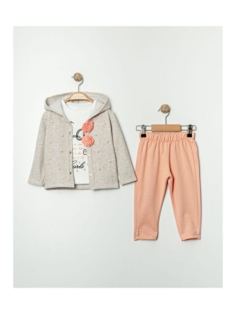 Kidex's %100 Pamuklu Ekose Kumaş Bebek Üçlü Takım