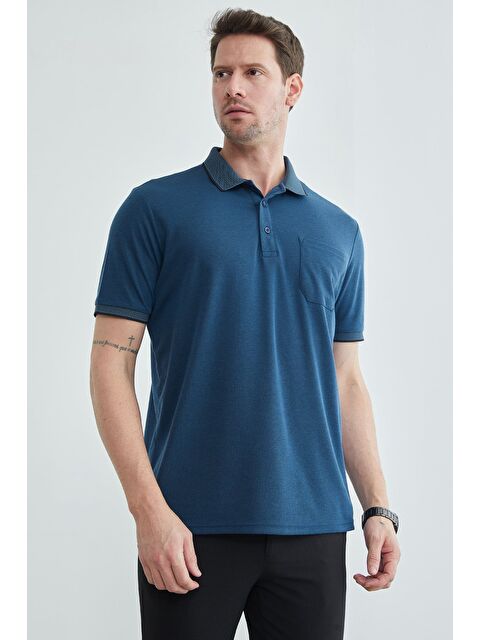 Fullamoda Tek Cepli Polo Yaka Tişört - S000515574-23093