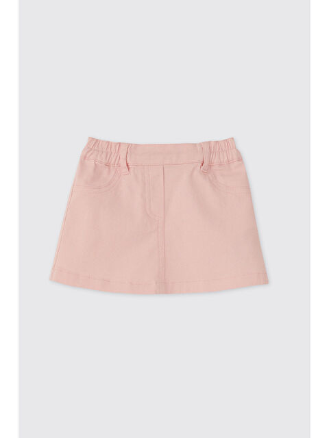 Panço Kız Bebek Beli Lastikli Pembe Etek - S000531775-20024