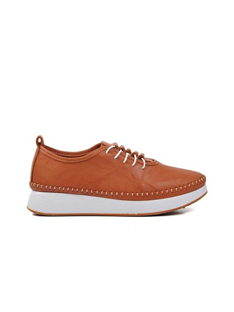 Ayakmod Taba Hakiki Deri Anatomik Kadın Casual Ayakkabı 24077 - S000173551-37454