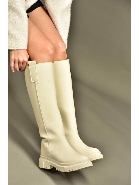 Fox Shoes Bej Kadın Çizme V973555509 - S000492592-19928