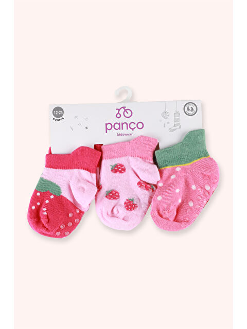 Panço Kız Bebek 3'lü Patik Çorap Seti - S000514203-23173