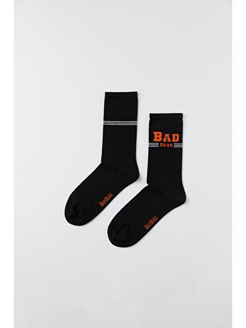 Bad Bear Saturn Siyah Unisex Patik Çorap