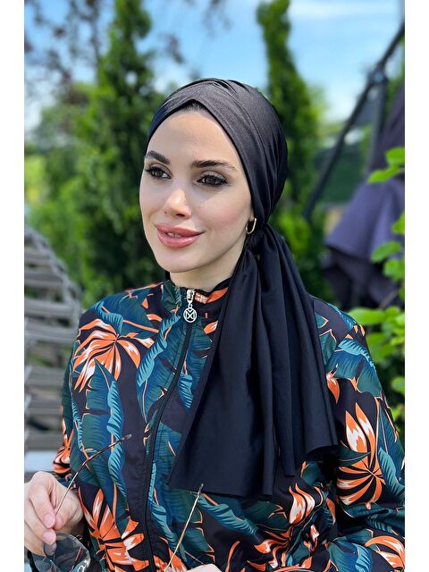 Remsa Mayo Mayo Kumaşından Şal gibi Bağlanabilir Eşarp Deniz Bonesi RBE 012 - S000123299-19351