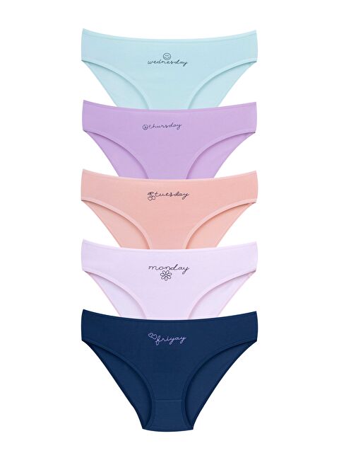 Domikids Kız Çocuk Pamuklu Külot 5'li Paket