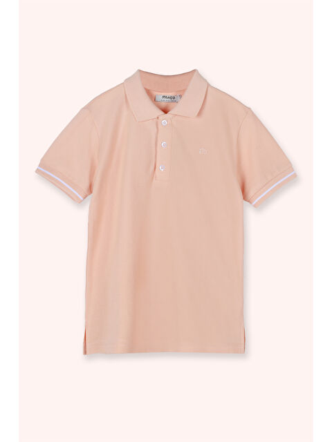 Panço Erkek Çocuk Somon Polo Yaka Tişört - S000419788-24085