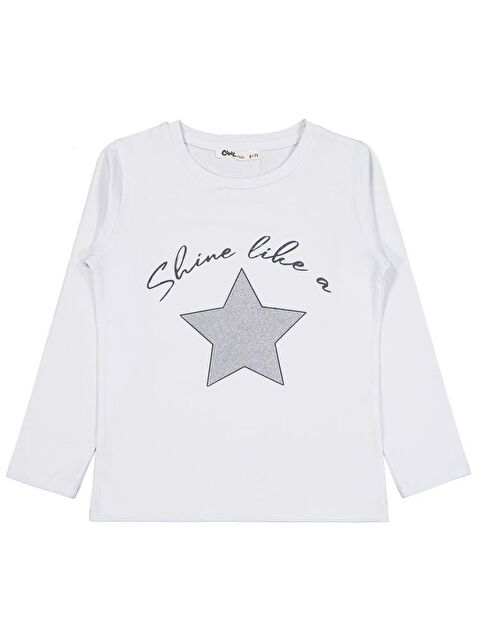 Civil Girls Yıldız Baskılı 6-9 Yaş Sweatshirt - S000466343-20063