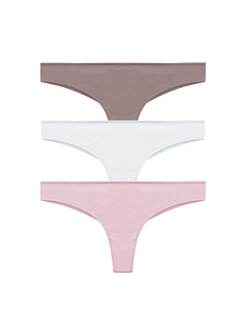 Koza İç Giyim Kadın Pamuklu 3'lü Brazilian Külot - S000490392-37319