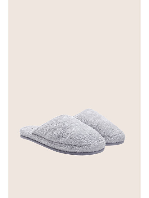 İrya Marble  %100 Pamuk Unisex Havlu Terlik Gri - S000502742-20600