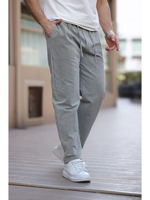 Madmext Haki %100 Pamuklu Rahat Kesim Erkek Pantolon E6565 - S000436654-18547