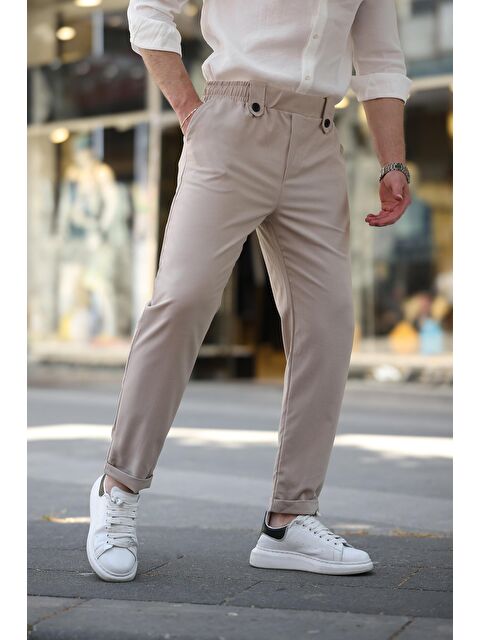 Madmext Bej Regular Fit Erkek Pantolon E6574 - S000436663-19928
