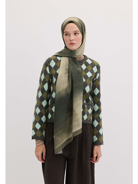 Fresh Scarfs Batık Desen Şal Duman - S000420383-29351