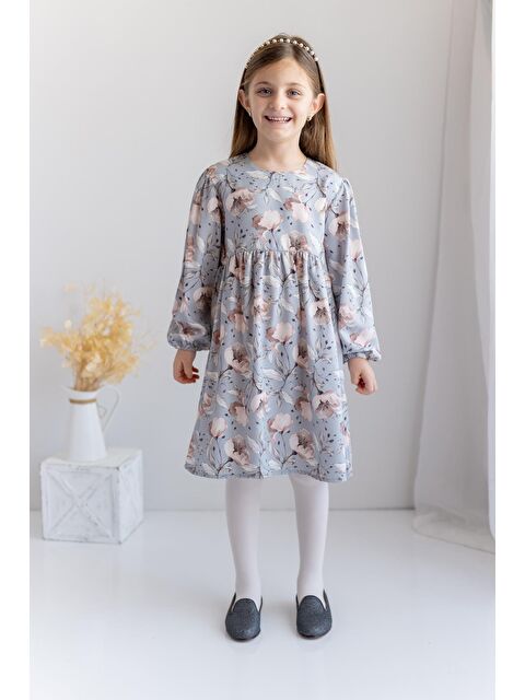 ZEYLAND Kız Çocuk Desenli Dokuma Elbise - S000315119-20600