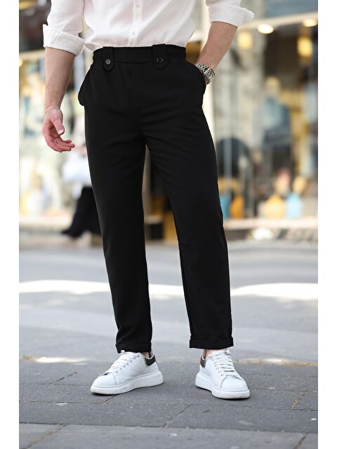 Madmext Siyah Regular Fit Erkek Pantolon E6574 - S000436663-19351