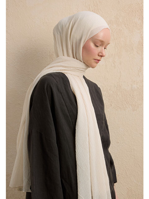 Fresh Scarfs Modal Krinkıl Şal İnci - S000420277-20063