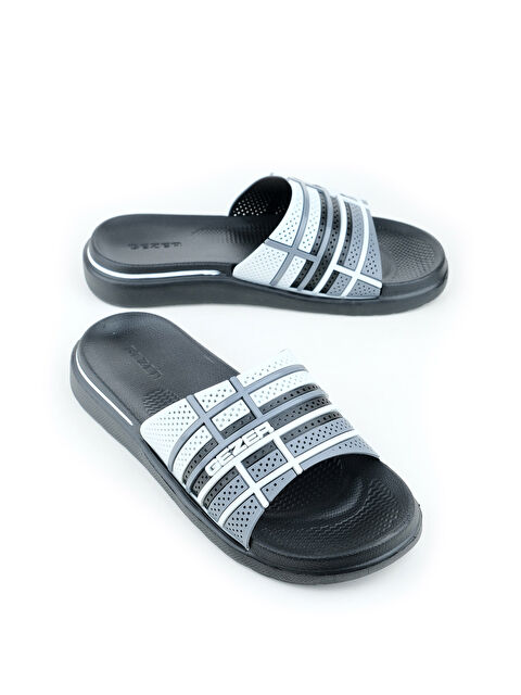 Gezer Erkek Yazlık Eva Islak Zemine Uygun Günlük Ev Bahçe Havuz Banyo Terlik - S000337078-19351