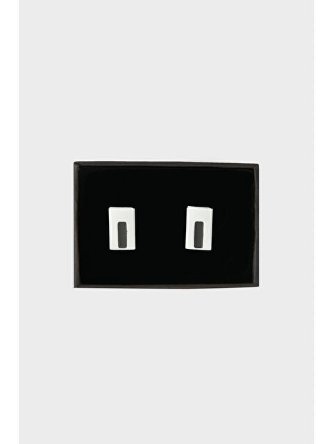 Altınyıldız Classics Erkek Siyah-Gri Metal Kol Düğmesi - S000416443-37430