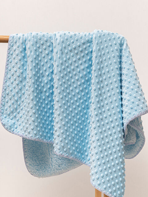 Mahfel Welsoft Çift Katlı Nohutlu Bebek Battaniyesi Mavi - S000511382-17234