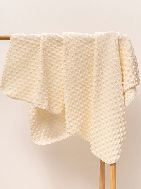 Mahfel Nohut Dolgulu %100 Welsoft Bebek Battaniyesi Krem - S000511383-19966