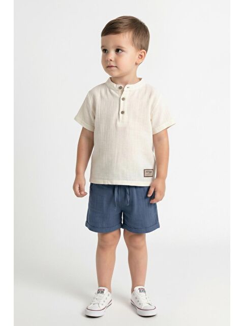 Miababy Müslin Bis.Yaka Şortlu Takım - S000495567-21164