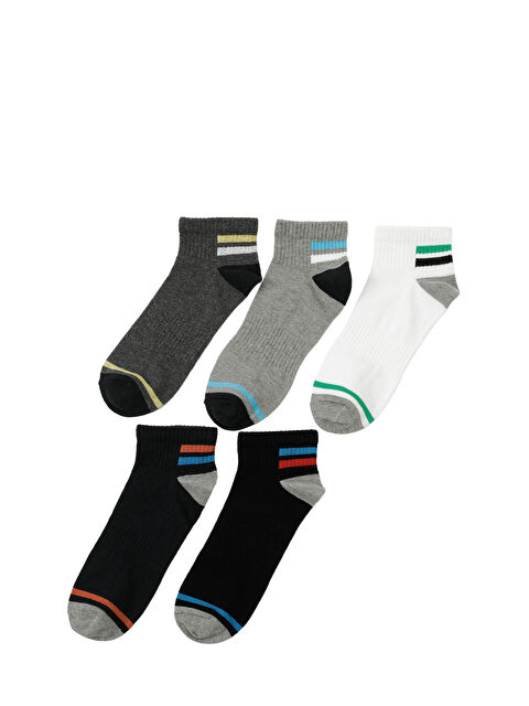 Polaris BANT 5LI PTK-M 5PR Siyah Erkek 5'li Patik Çorap - S000452223-19351