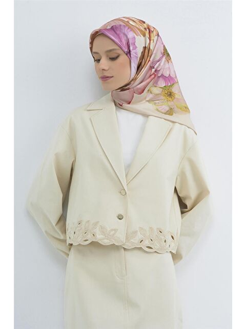 ARMİNE Saf İpek Twill Eşarp 9503D 01 - S000505011-20031