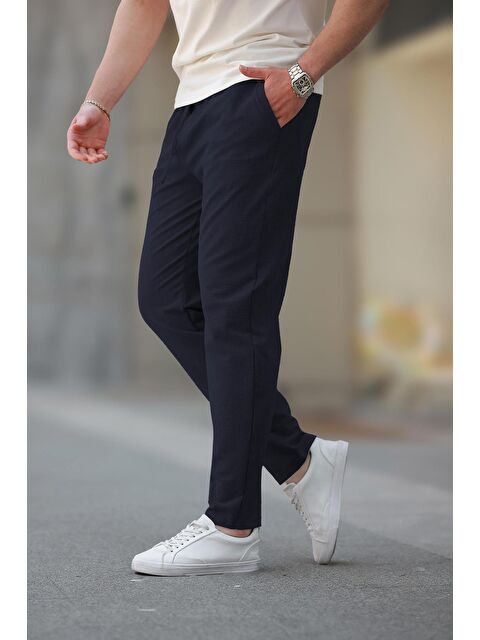 Madmext Lacivert Regular Fit Erkek Pantolon E6572 - S000436661-21164