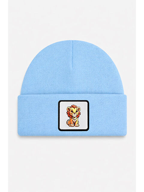 BlackBörk Aslan Logolu Mavi Çocuk Bere