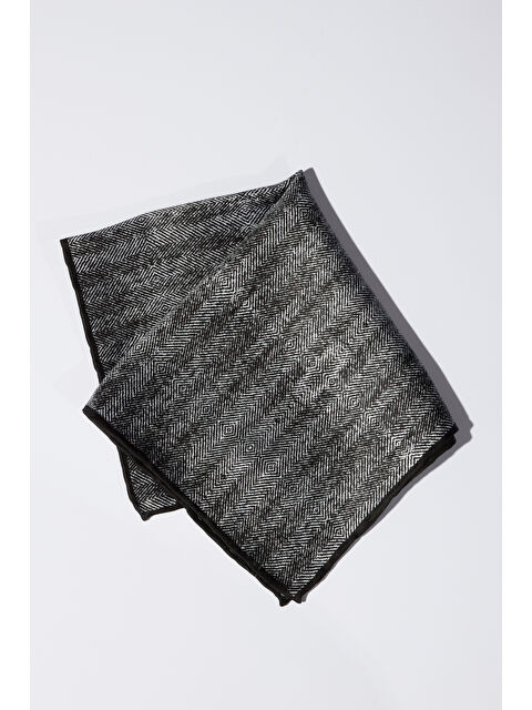 Altınyıldız Classics Erkek Siyah-Gri Desenli Mendil - S000416446-37430