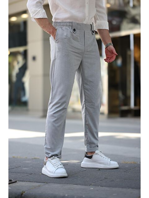 Madmext Gri Regular Fit Erkek Pantolon E6574 - S000436663-20600