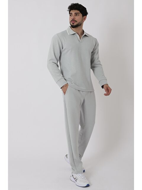 Stilkombin Apaç Yaka Kışlık Jogger Erkek Takım QM 2014 1058_72012 - S000286893-20600