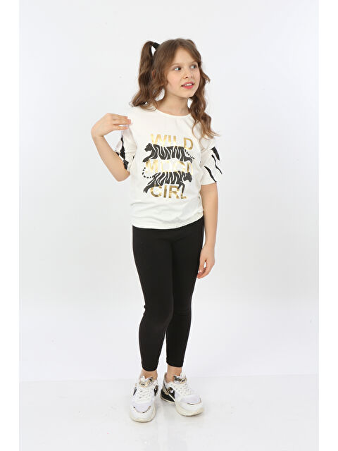 Toontoykids Kız Çocuk Wild Wood Girl Baskılı Tişört