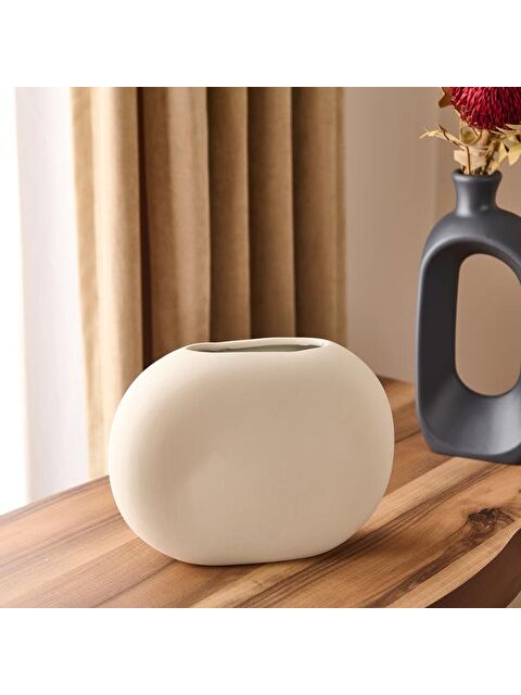 Yedi Home & Decor Sydney Vazo - Krem - 17 cm - S000373827-19966