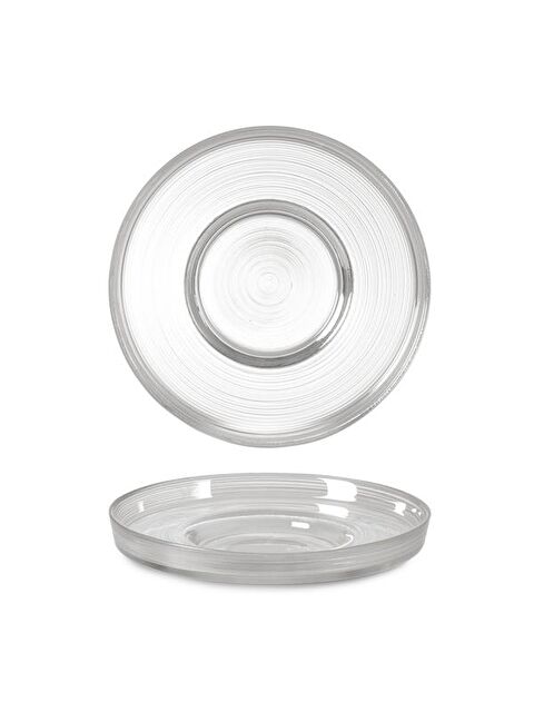 İpek Ares 14305 Sade Çay Tabağı - Şeffaf - S000373837-23173