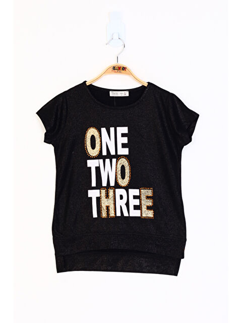 Toontoykids Kız Çocuk Sim Detaylı Baskılı Tişört - S000359700-19351