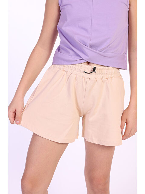 Toontoykids Kız Çocuk Arka Awesome Baskılı Şort