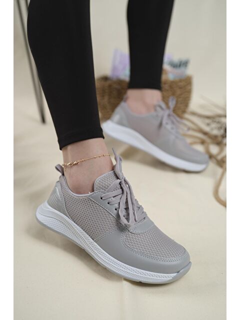 Oksit Laya Fileli Hafif Rahat Taban Kadın Sneaker - S000131431-20600