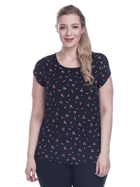 Mylinemoda Viskon Kısa Kol Tişört - S000239387-19351